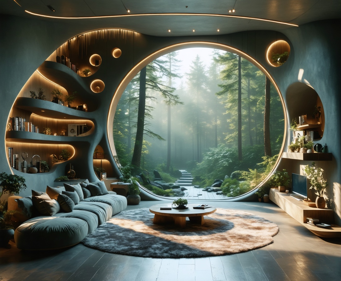 Современная гостиная в скандинавском стиле